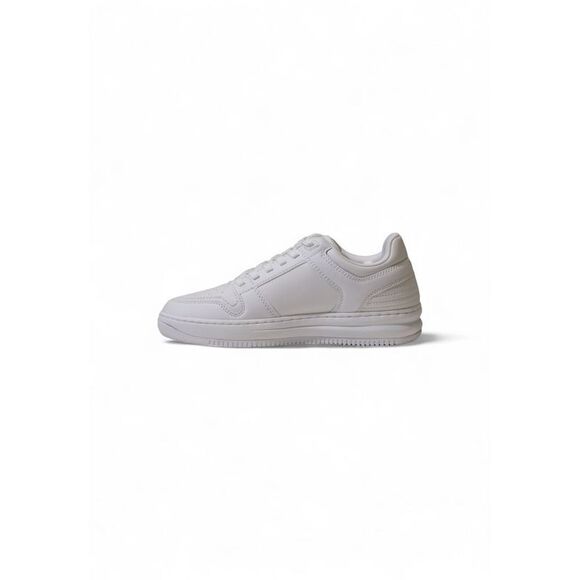 EA7 Emporio Armani White Polyester Athletic Men's Sneakers - Picture 3 of 5